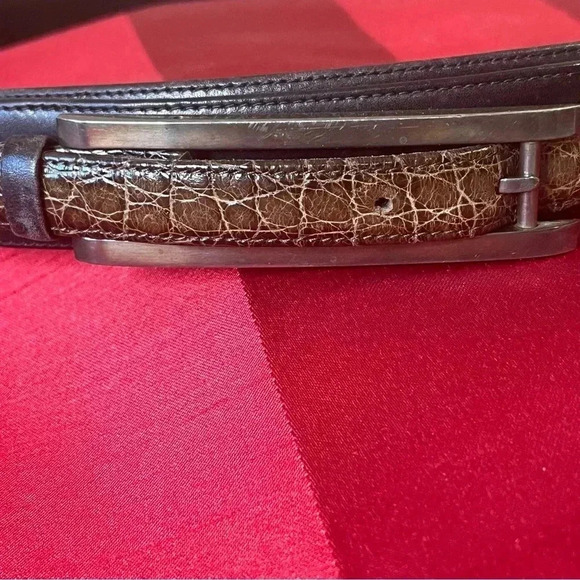 Jeweler Matthew Feldman Timeless Vintage Thin Leather Designer Belt Buckle Art - Picture 10 of 15